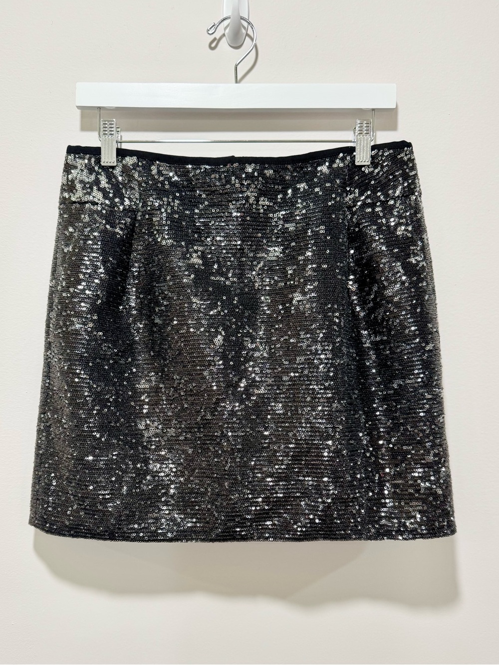 J.Crew Black Sequin Mini Skirt NWT‎ Sparkly Party Holiday Skirt Size 8